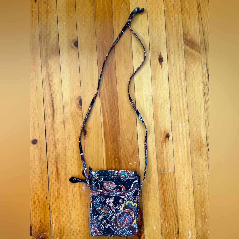 Vera Bradley Purple, Brown, Black Paisley Fall Crossbody